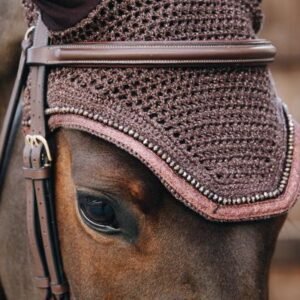 Kentucky Horsewear Fly Veil Wellington Glitter Soundless Brown