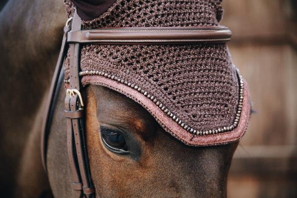 Kentucky Horsewear Fly Veil Wellington Glitter Soundless Brown