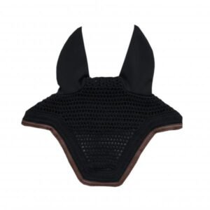 Kentucky Horsewear Fly Veil Wellington Leather Black