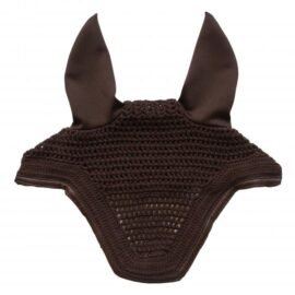 Kentucky Horsewear Fly Veil Wellington Leather Brown