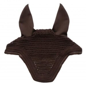 Kentucky Horsewear Fly Veil Wellington Leather Brown