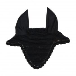 Kentucky Horsewear Fly Veil Long Stone & Pearl Black
