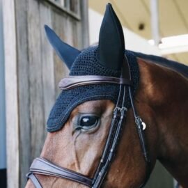 Kentucky Horsewear Fly Veil Wellington Sparkling Black