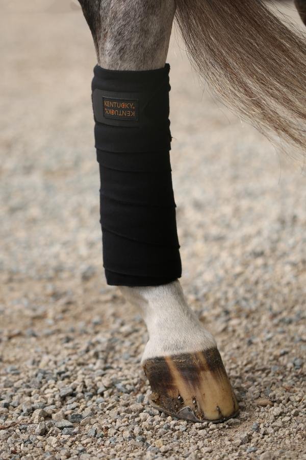 Kentucky Horsewear Polar Fleece Bandages Black