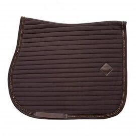Kentucky Horsewear Saddle Pad Pearls Show Jumping Brown