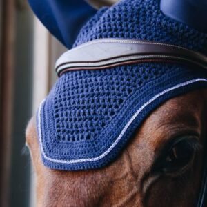 Kentucky Horsewear Fly Veil Wellington Sparkling Navy