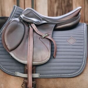 Kentucky Horsewear Saddle Pad Pearls Show Jumping Grey