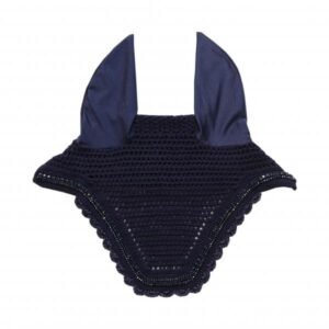 Kentucky Horsewear Fly Veil Wellington Stone & Pearl Soundless Navy