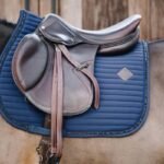 Kentucky Horsewear Saddle Pad Pearls Show Jumping Navy