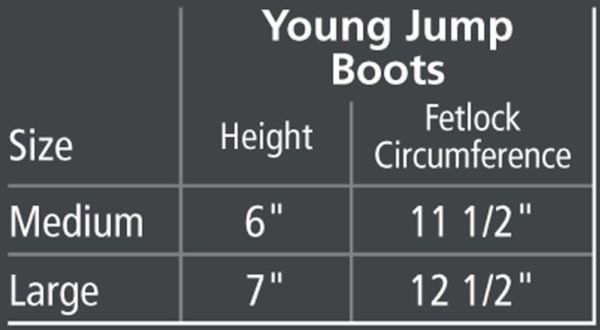 Veredus Young Jump Vento Save The Sheep Fetlock Boots Size Guide