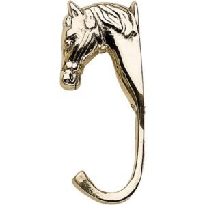 Small Brass Horse Head Hanger - Image 1