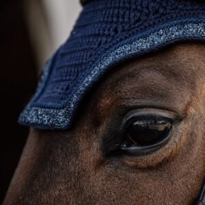 Kentucky Horsewear Fly Veil Glitter and Stone Navy