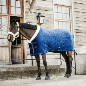 Kentucky Horsewear Velvet Show Rug – Navy - Image 2