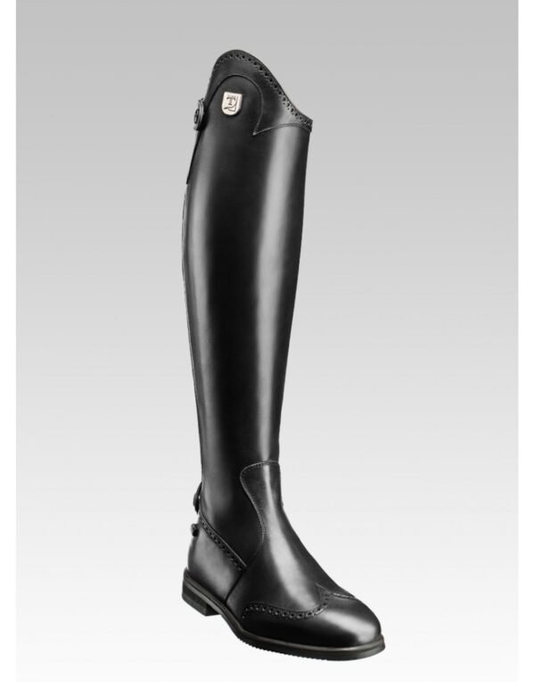 Tucci Marilyn Punched Leather Long Riding Boots