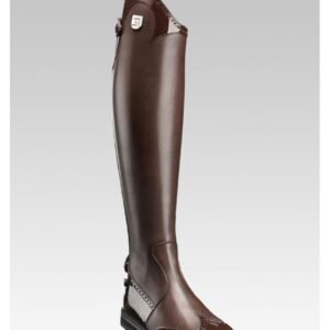 Tucci Marilyn Punched Patent Long Riding Boots - Image 3