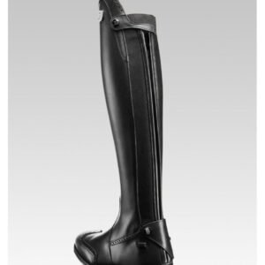 Tucci Marilyn Punched Leather Long Riding Boots - Image 3
