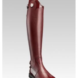 Tucci Marilyn Punched Patent Long Riding Boots - Image 5