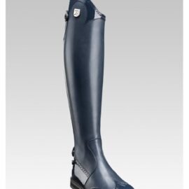 Tucci Marilyn Punched Patent Long Riding Boots - Image 6
