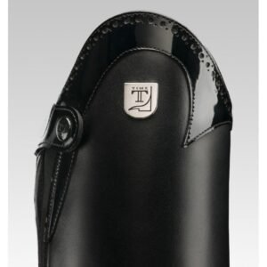 Tucci Marilyn Punched Patent Long Riding Boots - Image 7