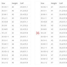 EGO7 Long Leather Riding Boots Sizing Guide