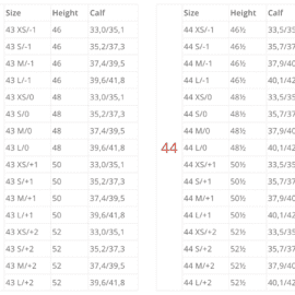 EGO7 Long Leather Riding Boots Sizing Guide