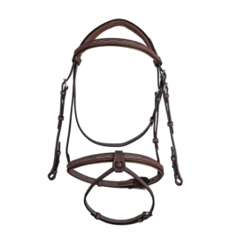 CWD Raised French Noseband Bridle with fancy stitching BR08FHSP - Image 2