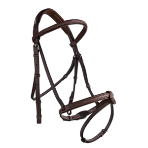 CWD Raised French Noseband Bridle with fancy stitching BR08FHSP - Image 1